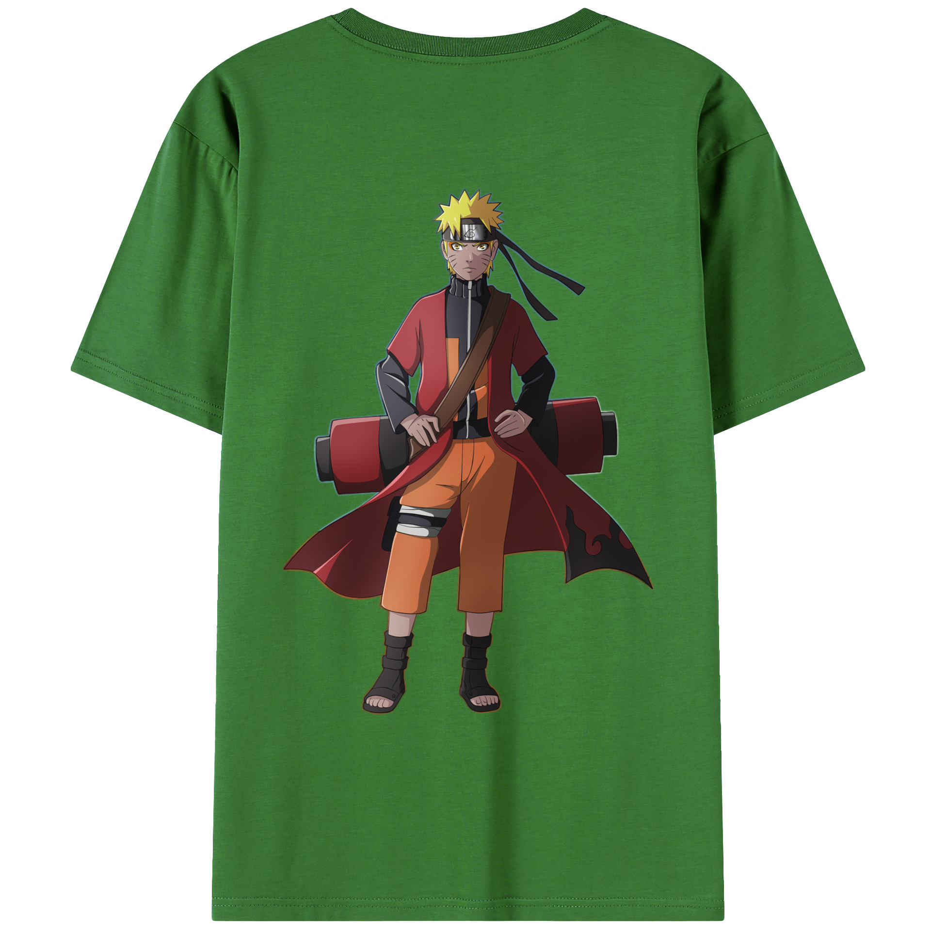 （画像用） NARUTO -ナルト- うずまき ナルト Uzumaki Naruto レディース半袖Tシャツ(バックプリント)